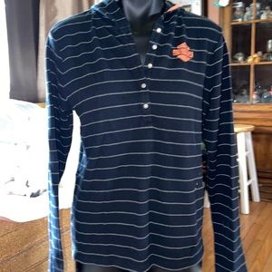 Harley Davidson stripe XL thermal hooded shirt